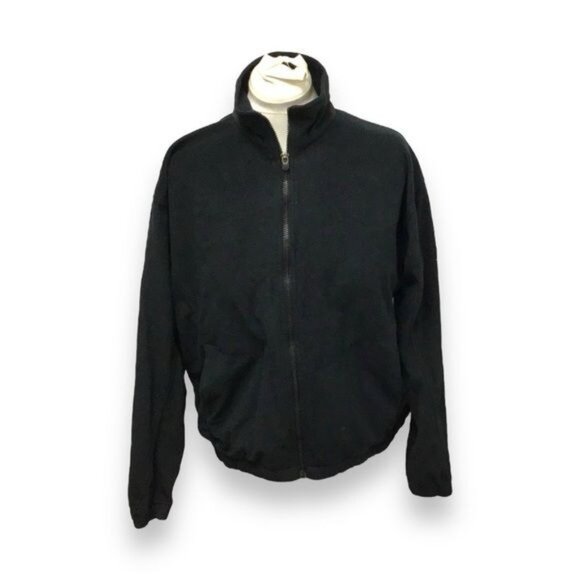 New Balance Mens Full Zip Active Lightweight Fleece Jacket, Black, size L - Picture 1 of 7